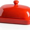 Sweejar Porcelain Butter Dish BPA Free Dishwasher Safe-0