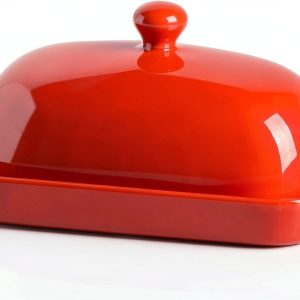 Sweejar Porcelain Butter Dish BPA Free Dishwasher Safe-0