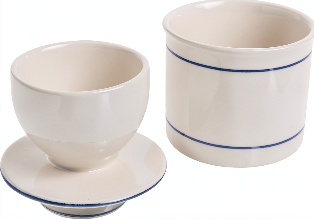 Installing Norpro Butter Keeper Stoneware Soft Spreadable Butter Dish on a wooden kitchen counter