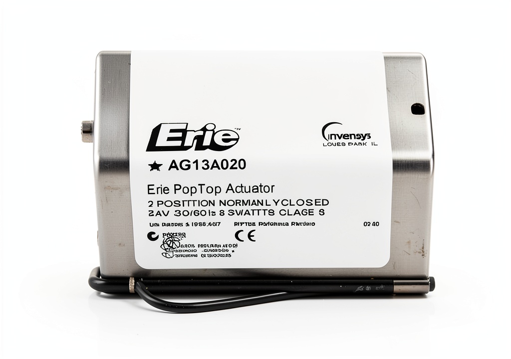 Erie actuator block installed in a baseboard system