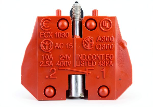 Automation Direct Red Plastic Actuator Block 15 Contacts-1