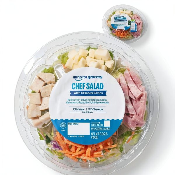 Amazon Kitchen Salad Romaine Chicken Ham Protein Ranch-3