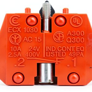 Automation Direct Red Plastic Actuator Block 15 Contacts-0