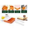 Silicone Butter Mold UIRNCO Orange with Lid-2