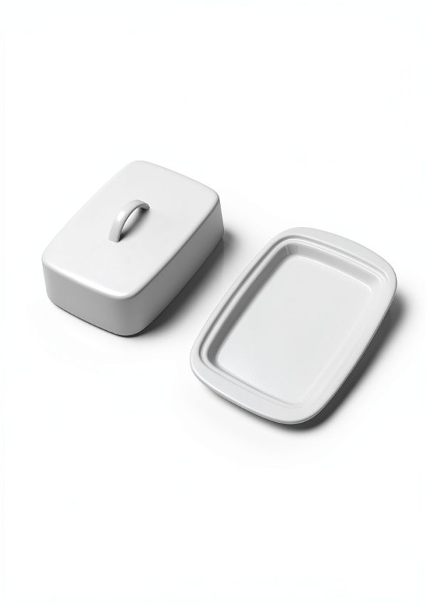 Sweese Porcelain Butter Dish White Large-1