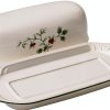 Stoneware Butter Dish Lifetime Kitchen Rectangular-1