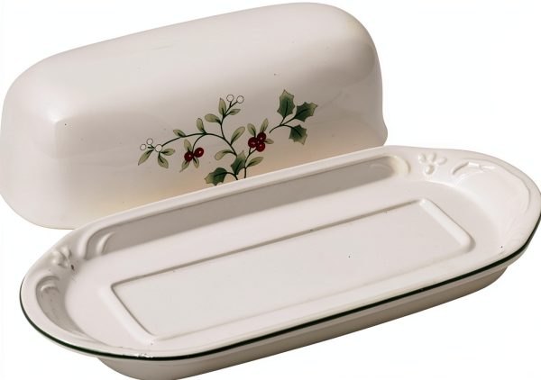 Stoneware Butter Dish Lifetime Kitchen Rectangular-1