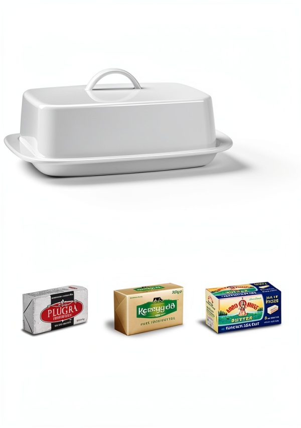 Sweese Porcelain Butter Dish White Large-2