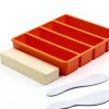 Silicone Butter Mold UIRNCO Orange with Lid-1