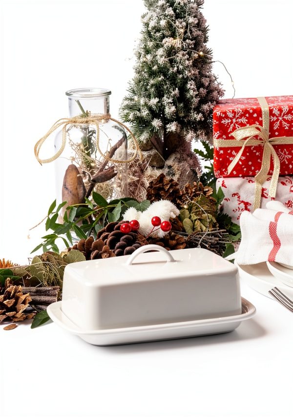 Sweese Porcelain Butter Dish White Large-4