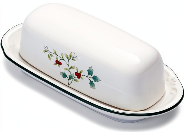 Stoneware Butter Dish Lifetime Kitchen Rectangular-4