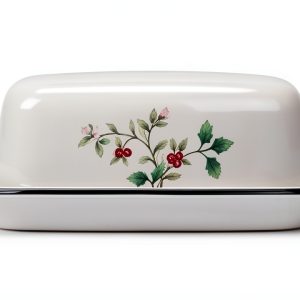 Stoneware Butter Dish Lifetime Kitchen Rectangular-0