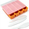 Silicone Butter Mold UIRNCO Orange with Lid-0
