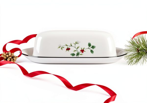 Stoneware Butter Dish Lifetime Kitchen Rectangular-2