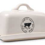 Bamboo Stoneware Butter Dish Creative Co-Op Kitchen-0