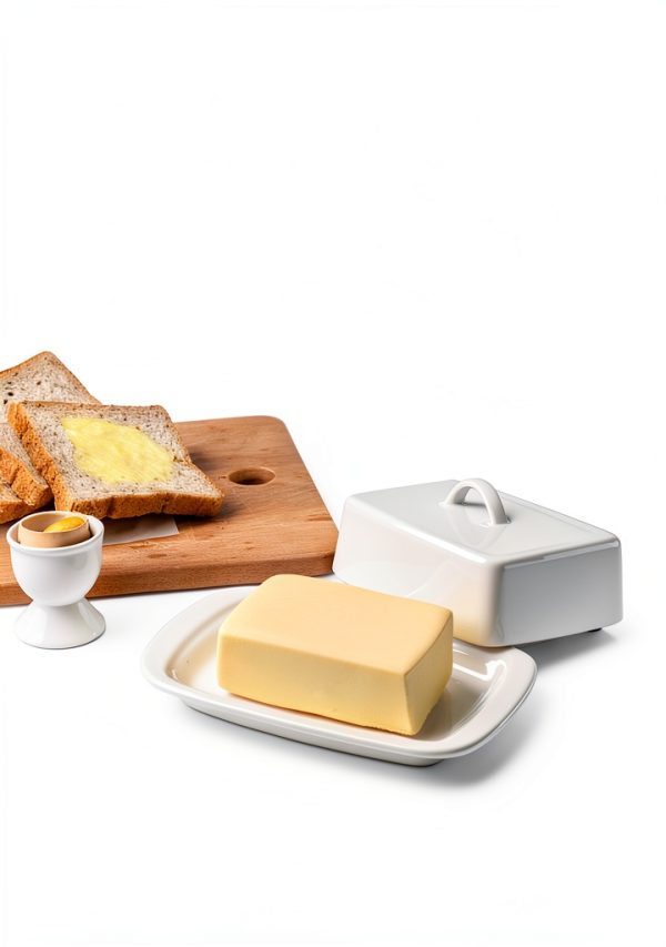 Sweese Porcelain Butter Dish White Large-5