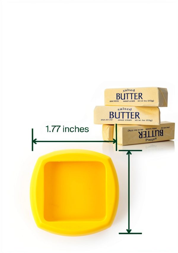 Silicone Butter Cover Food Huggers Reusable Airtight BPA‑Free Square-3