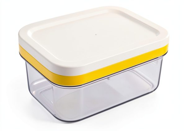QKDS Stainless Steel Butter Dish with Lid Cutter 8oz Rectangular-8
