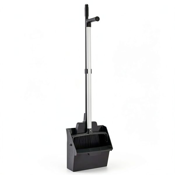 AmazonCommercial Lobby Dustpan With Broom Set 6-Pack Black Commercial-3