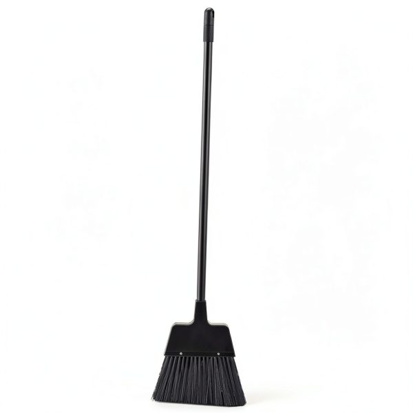AmazonCommercial Lobby Dustpan With Broom Set 6-Pack Black Commercial-2