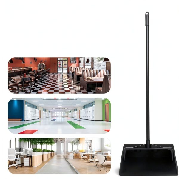 Carlisle FoodService Products Duo-Pan Upright Dust Pan with Serrated Yoke for Floor Cleaning, Restaurants, Office, And Janitorial Use, Plastic, 30 Inches, Black-6