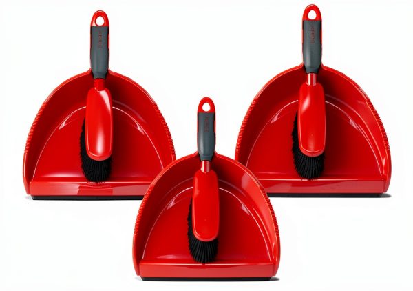 O-Cedar Snap-On Dust Pan & Brush Set (Pack of 3)-0