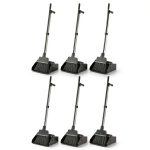 AmazonCommercial Lobby Dustpan With Broom Set 6-Pack Black Commercial-0