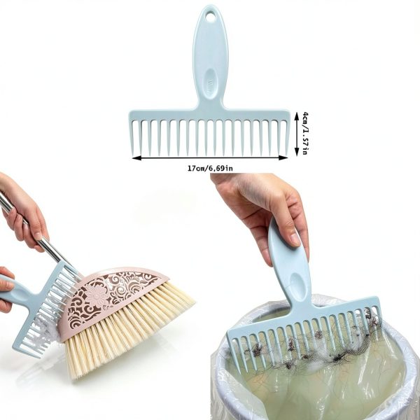 Broom Cleaning Tool Hair Comb by NentMent – PP Durable 2‑Pack-1