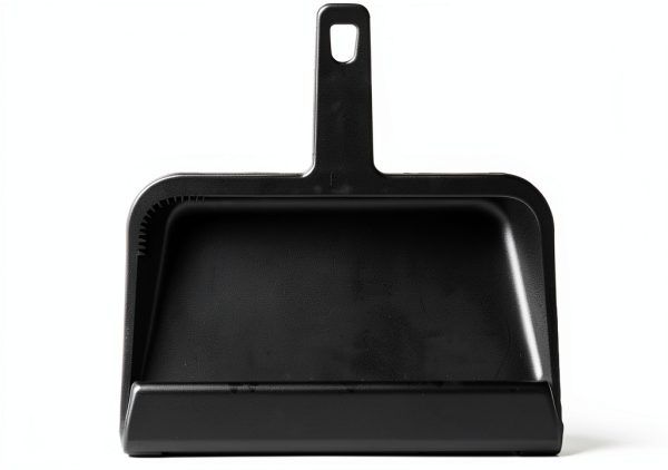 Genuine Joe Heavy‑Duty Plastic Dustpan 12‑Inch Black with Rubber Grip-2