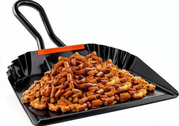TOPZEA 2-Pack Black Metal Dustpan 12" Steel with Ergonomic Handle-2