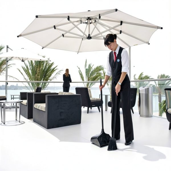 Rubbermaid Executive Series Lobby Pro Upright Dust Pan Long Handle-1