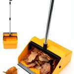 Large Commercial Dustpan REEWII with Handle and Comb Teeth – Orange-0