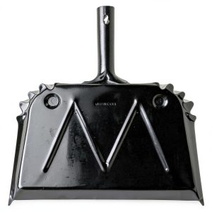 Genuine Joe 16" Heavy-Duty Metal Dustpan Black 20‑Gauge Steel-0