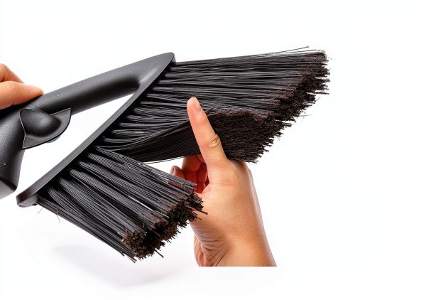 Angle Broom and Dustpan Combo by Eyliden – Steel Handle, Black-4